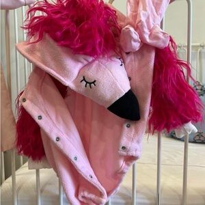 Pink Flamingo Costume with Hood